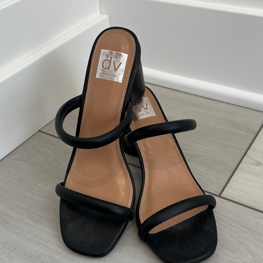 DV by Dolce Vita Black Strappy Heels.